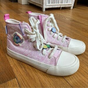 Zara Pink Lilo & Stitch High-Top Kids Sneakers
